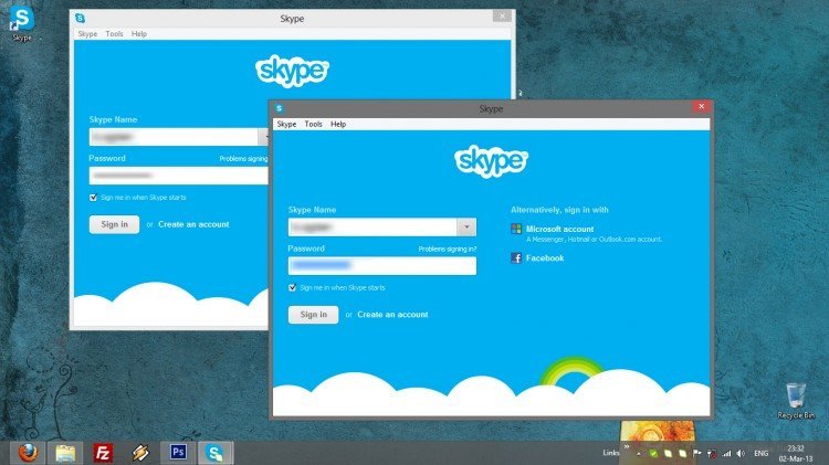 sign in to skype using microsoft account