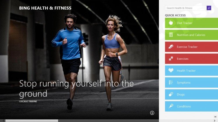 bing fitness app