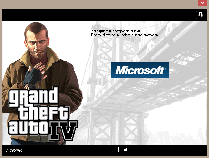 GTA IV incompatible